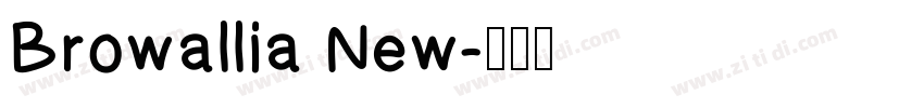 Browallia New字体转换
